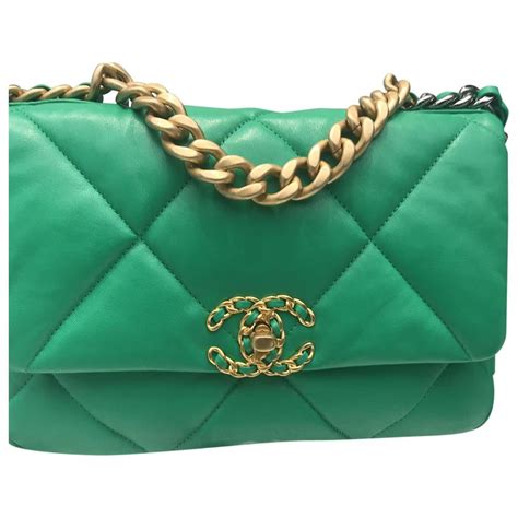 chanel green tote bag|authentic Chanel tote bag.